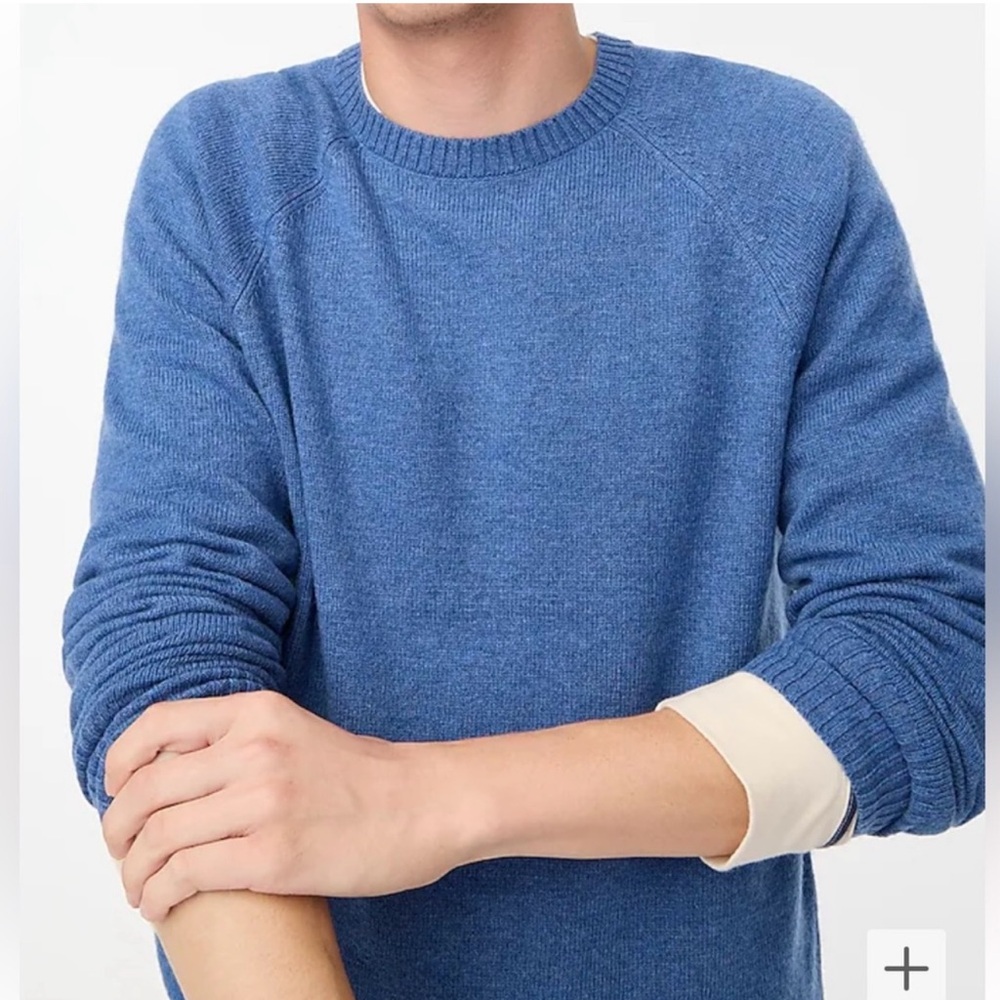 J.Crew Crewneck sweater in supersoft lambswool blend Size M NWT